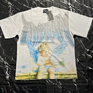 Mixed Emotion White Angel Graphic